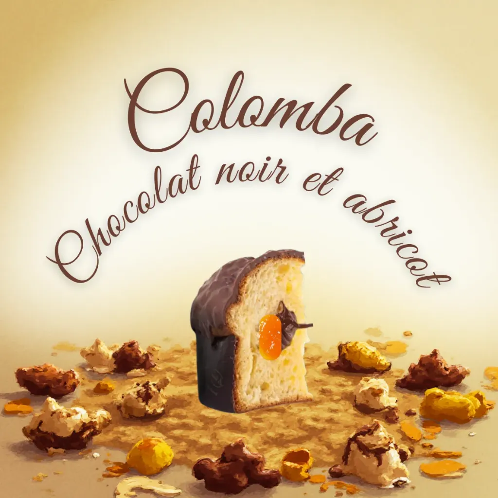 Colomba Chocolat noir et abricot