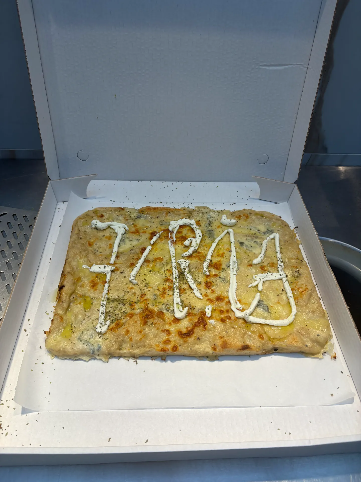 Pizza ricotta & miele 30X40 cm