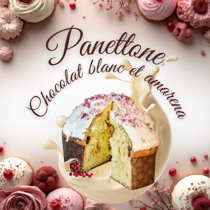 Panettone Chocolat Blanc & Amarena
